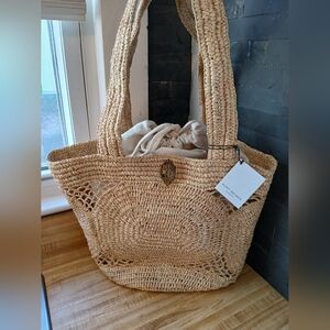 Kurt Geiger NWT Raffia Large Tote & Dustbag